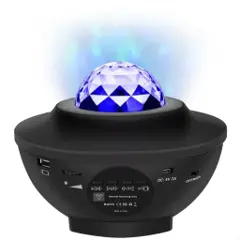 SiGN LED Galaxy Light - stjernelampe/nattlampe, sort